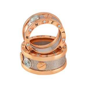 KIANIT JEWELRY - wedding rings in red and white gold