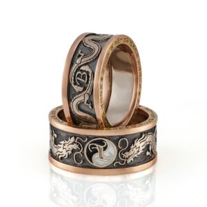 KIANIT JEWELRY - wedding rings in red and white gold
