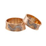 KIANIT JEWELRY - obrączki ślubne z czerwonego i białego złota