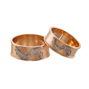 KIANIT JEWELRY - red gold wedding rings