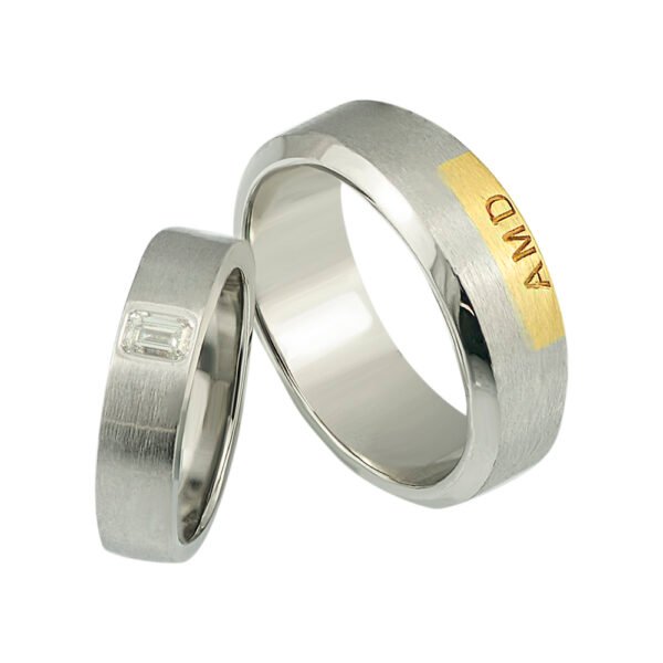 KIANIT JEWELRY- white gold wedding rings