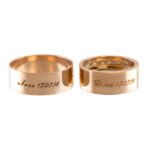 KIANIT JEWELRY - red gold wedding rings