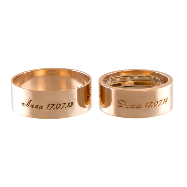KIANIT JEWELRY - red gold wedding rings