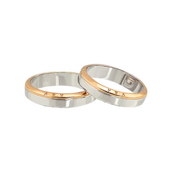 KIANIT JEWELRY - obrączki ślubne z białego i czerwonego złota