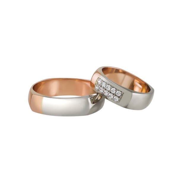 KIANIT JEWELRY - обручальные кольца, из белого и красного золота