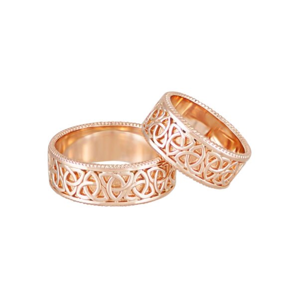 KIANIT JEWELRY - red gold wedding rings