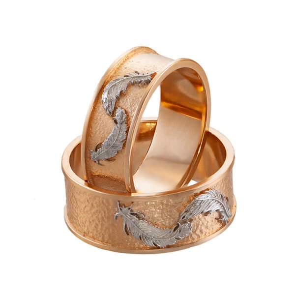 KIANIT JEWELRY - obrączki ślubne z czerwonego i białego złota