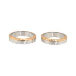 KIANIT JEWELRY - obrączki ślubne z białego i czerwonego złota