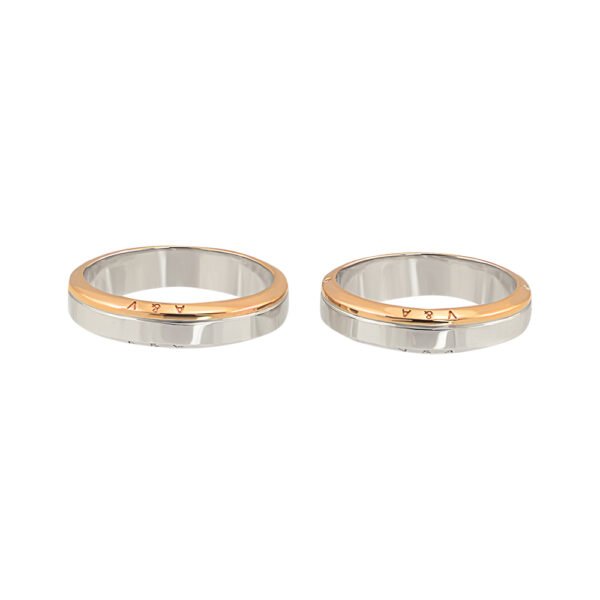 KIANIT JEWELRY - obrączki ślubne z białego i czerwonego złota