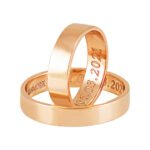 KIANIT JEWELRY - classic red gold wedding rings