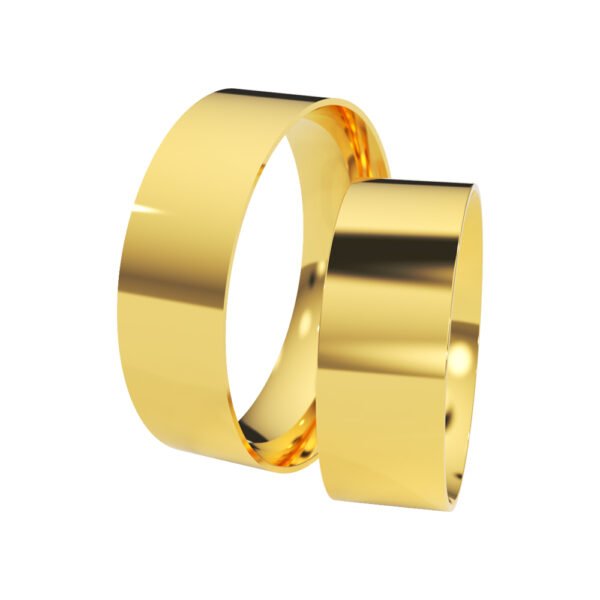 KIANIT JEWELRY - klasyczne obrączki ślubne z żółtego złota