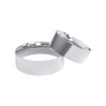 KIANIT JEWELRY - klasyczne obrączki ślubne, białe złoto 