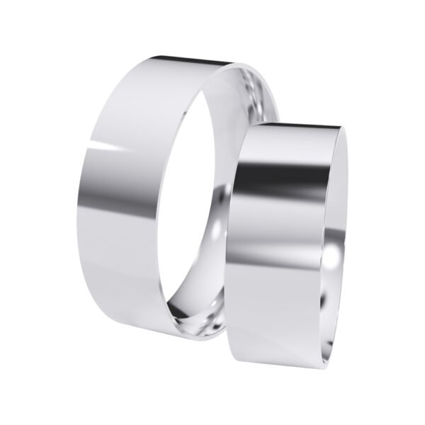 KIANIT JEWELRY - klasyczne obrączki ślubne, białe złoto