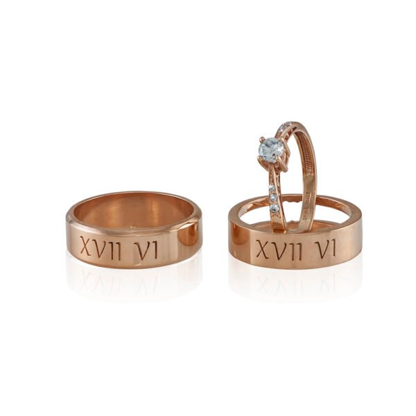 KIANIT JEWELRY - red gold wedding rings