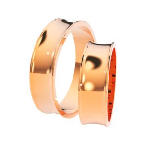 KIANIT JEWELRY - klasyczne obrączki ślubne, czerwone złoto