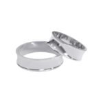 KIANIT JEWELRY - klasyczne obrączki ślubne, białe złoto