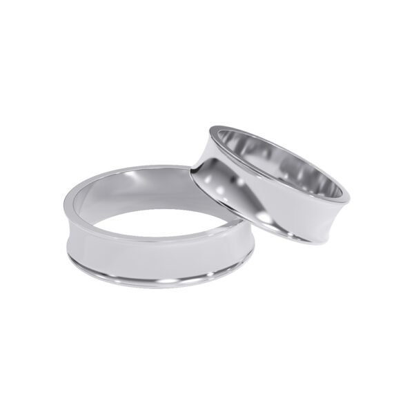 KIANIT JEWELRY - klasyczne obrączki ślubne, białe złoto