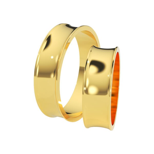 KIANIT JEWELRY - klasyczne obrączki ślubne, żółte złoto
