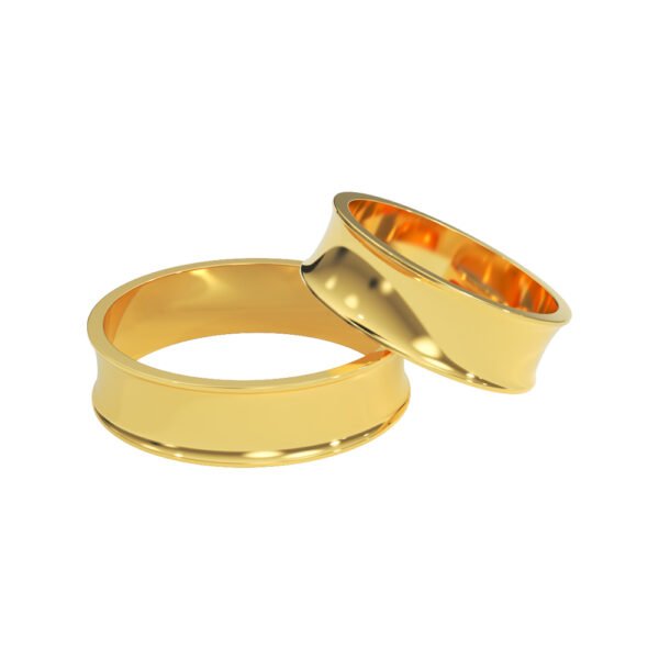 KIANIT JEWELRY - klasyczne obrączki ślubne, żółte złoto