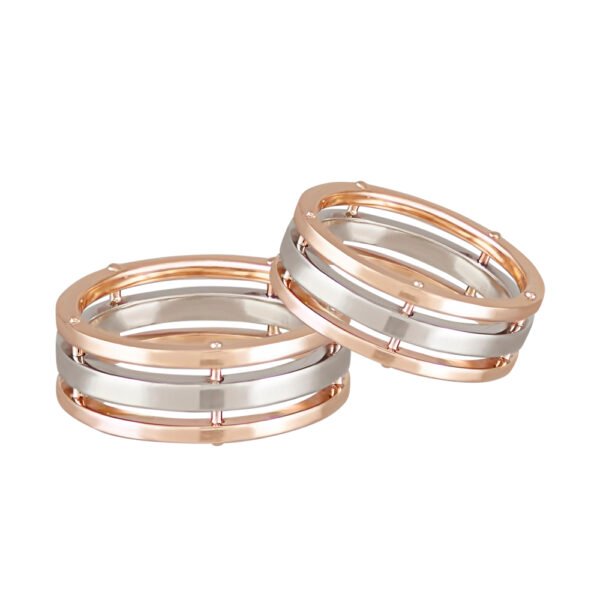 KIANIT JEWELRY - wedding rings in red and white gold