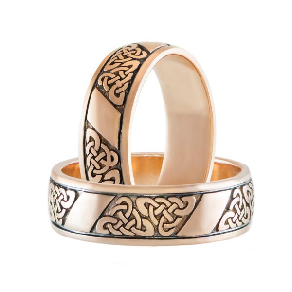 KIANIT JEWELRY - red gold wedding rings
