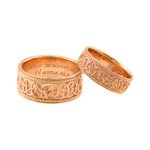 KIANIT JEWELRY - red gold wedding rings