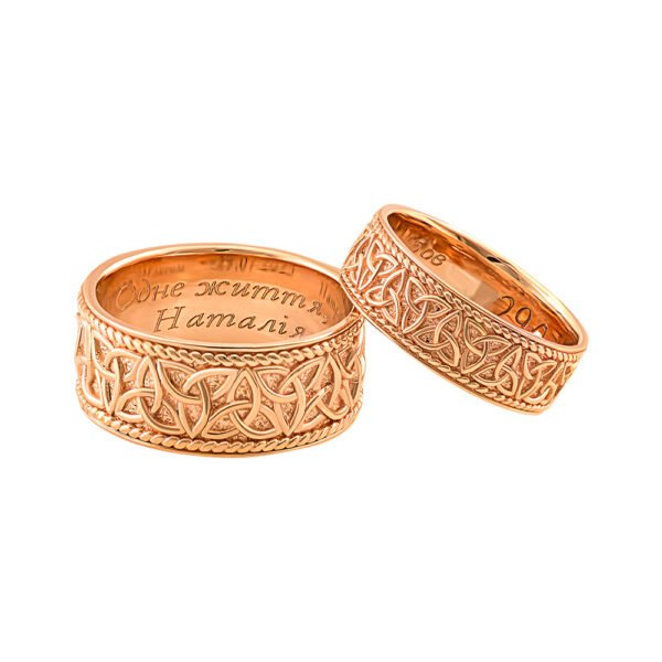 KIANIT JEWELRY - red gold wedding rings