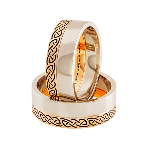 KIANIT JEWELRY - обручальные кольца из красного и белого золота