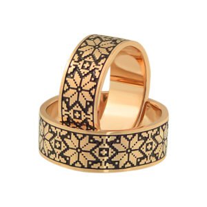 KIANIT JEWELRY - red gold wedding rings