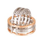 KIANIT JEWELRY - wedding rings in red and white gold