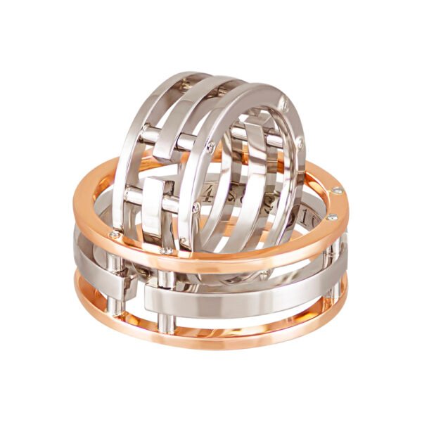 KIANIT JEWELRY - wedding rings in red and white gold