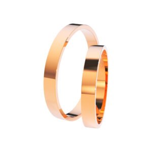 KIANIT JEWELRY - classic red gold wedding rings