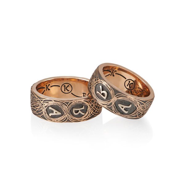 KIANIT JEWELRY- obrączki ślubne z czerwonego złota