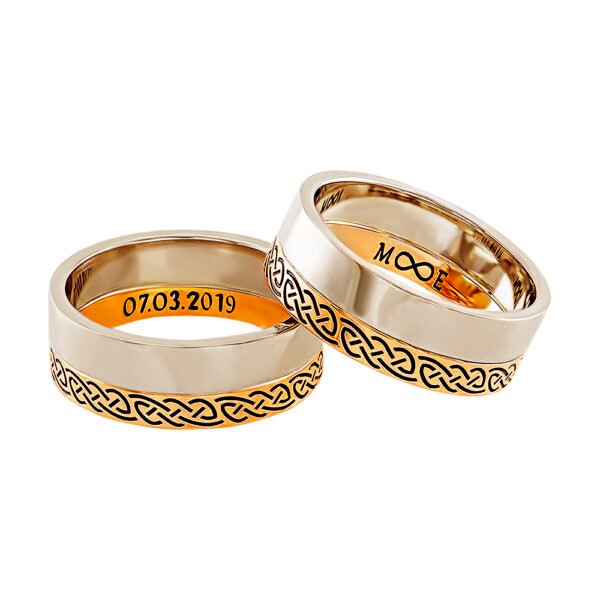KIANIT JEWELRY - обручальные кольца из красного и белого золота