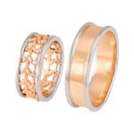 KIANIT JEWELRY - обручальные кольца из красного и белого золота