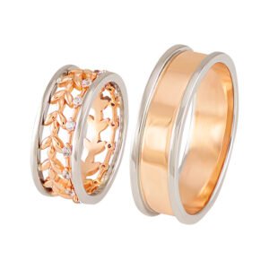 KIANIT JEWELRY - wedding rings in red and white gold