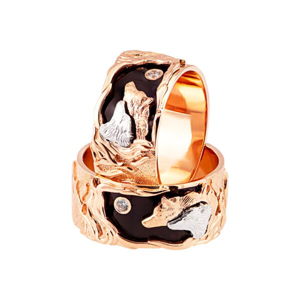 KIANIT JEWELRY - обручальные кольца с красного и белого золота