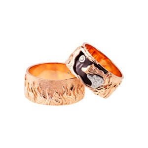 KIANIT JEWELRY - обручальные кольца с красного и белого золота