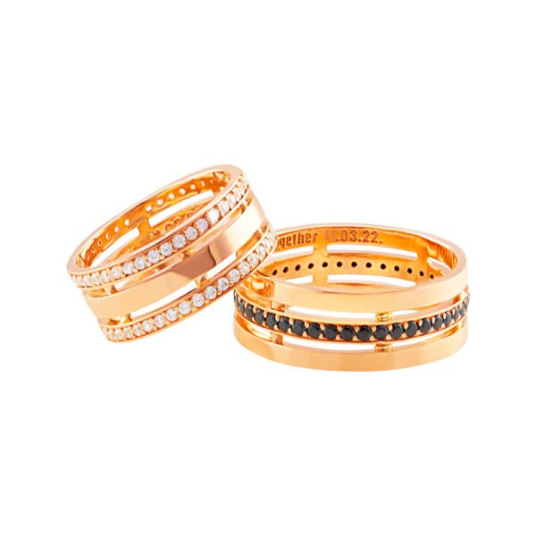 KIANIT JEWELRY - red gold wedding rings