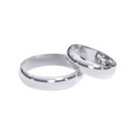 KIANIT JEWELRY - klasyczne obrączki ślubne z białego złota