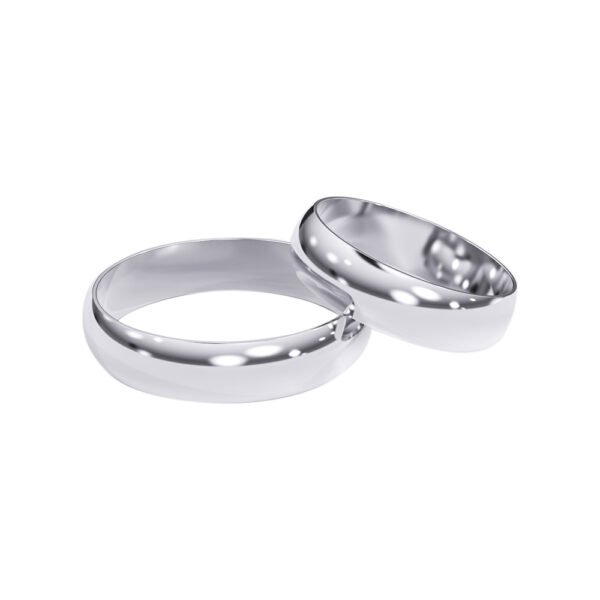 KIANIT JEWELRY - klasyczne obrączki ślubne z białego złota