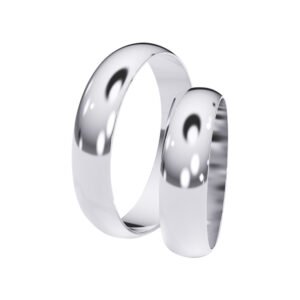 KIANIT JEWELRY - klasyczne obrączki ślubne z białego złota