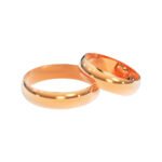 KIANIT JEWELRY - Classic red gold wedding rings