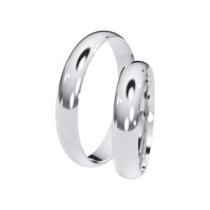 KIANIT JEWELRY - klasyczne obrączki ślubne, białe złoto