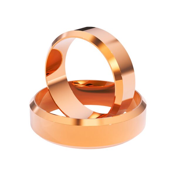 KIANIT JEWELRY - classic red gold wedding rings