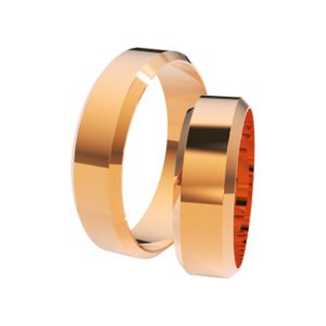 KIANIT JEWELRY - klasyczne obrączki ślubne z czerwonego złota