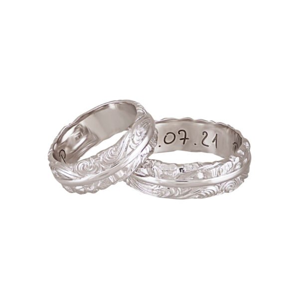 KIANIT JEWELRY - white gold wedding rings