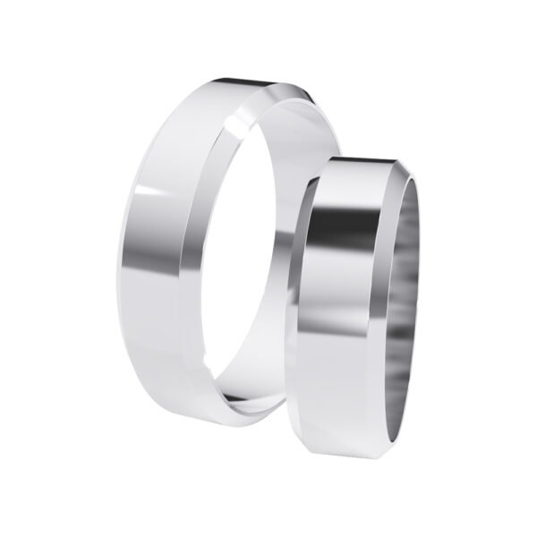 KIANIT JEWELRY - klasyczne obrączki ślubne z białego złota