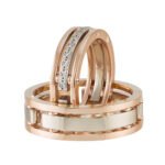 KIANIT JEWELRY - wedding rings in red and white gold