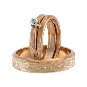 KIANIT JEWELRY - red gold wedding rings